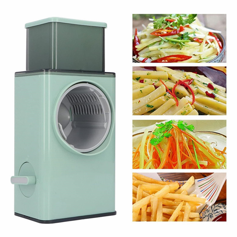 Mandoline Slicer - Pengiris Keju Putar Manual dengan 3