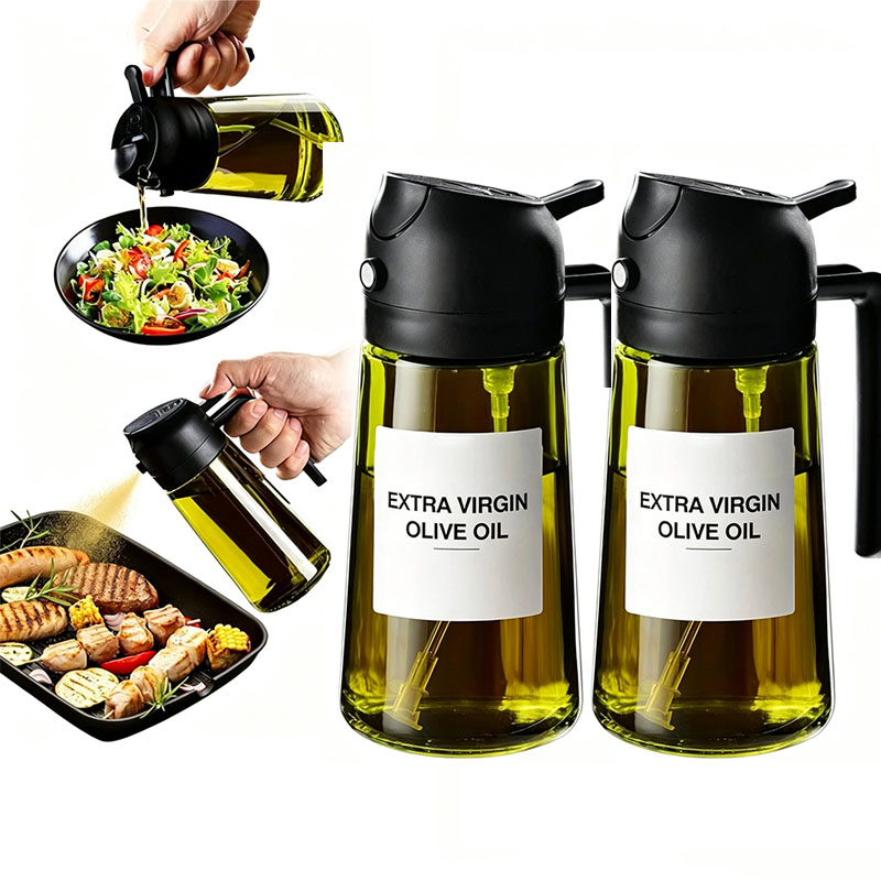 Kitchen Gadgets Air Fryer - Botol Plastik Dispenser Minyak Zaitun untuk