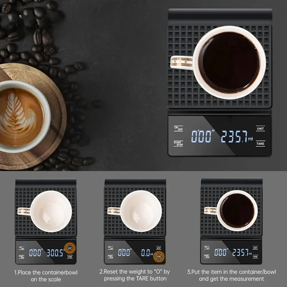 Kitchen Gadgets Electronic - Timbangan Kopi Elektronik Pintar Presisi Tinggi