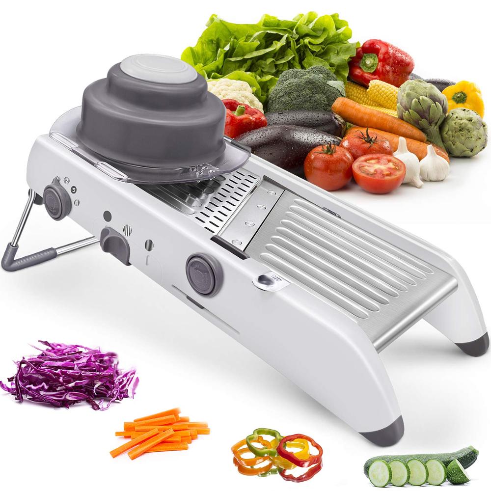 Mandoline Slicer - LMETJMA alat pengiris mandolin, 18 jenis