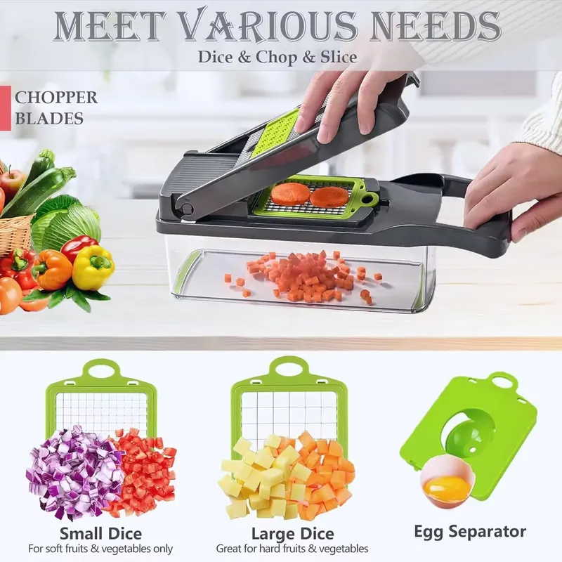 Pencacah Sayuran Serbaguna Pro - Mandoline Slicer ulasan dan harga