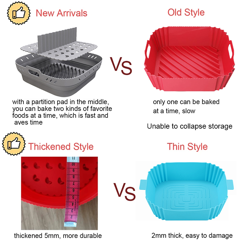 Air Fryer silikon bentuk keran - Kitchen Gadgets Air Fryer ulasan dan harga