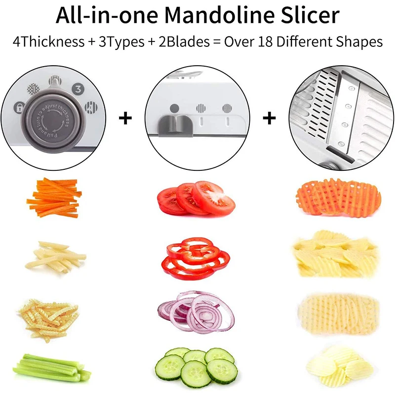 Pemotong Mandolin Baja Tahan K - Mandoline Slicer ulasan dan harga