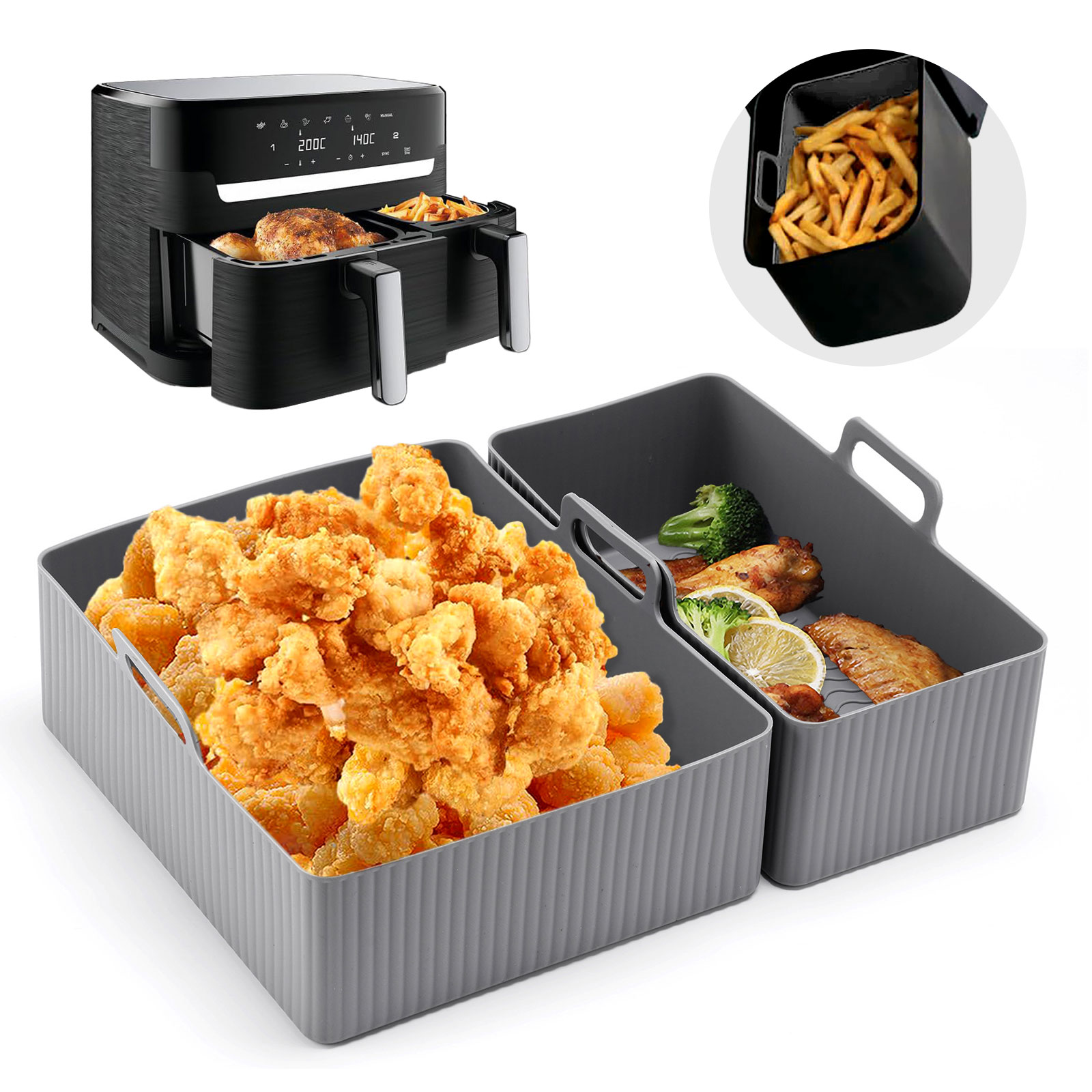 2 buah Set alas penggorengan u - Kitchen Gadgets Air Fryer ulasan dan harga