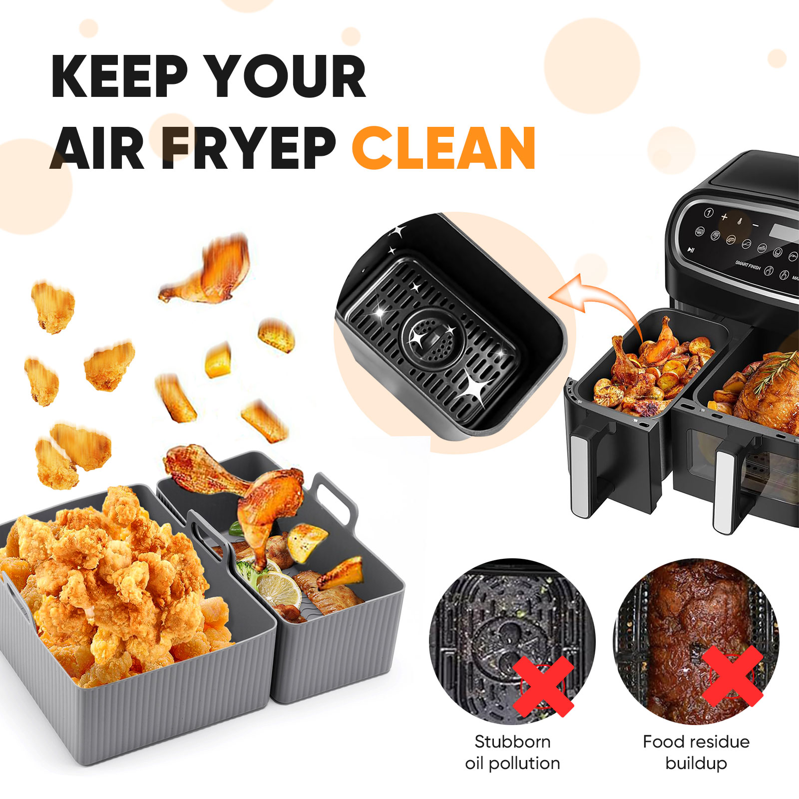 2 buah Set alas penggorengan u - Kitchen Gadgets Air Fryer ulasan dan harga