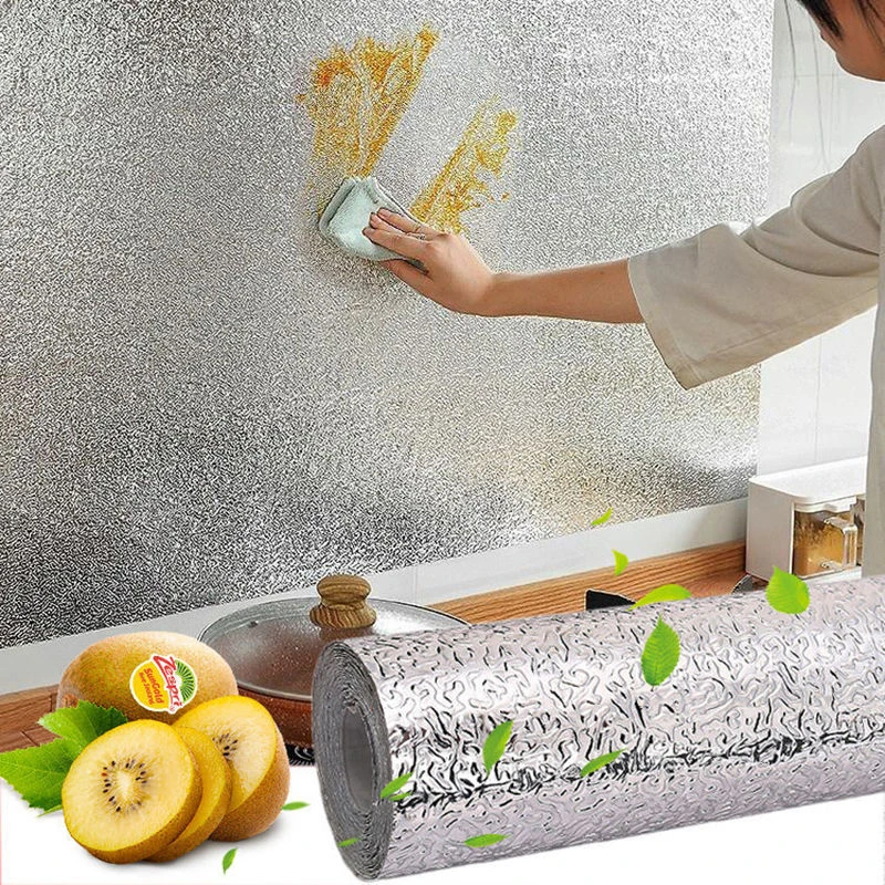 Stiker Dapur Tahan Minyak dan  - Kitchen Gadgets Wallpaper ulasan dan harga